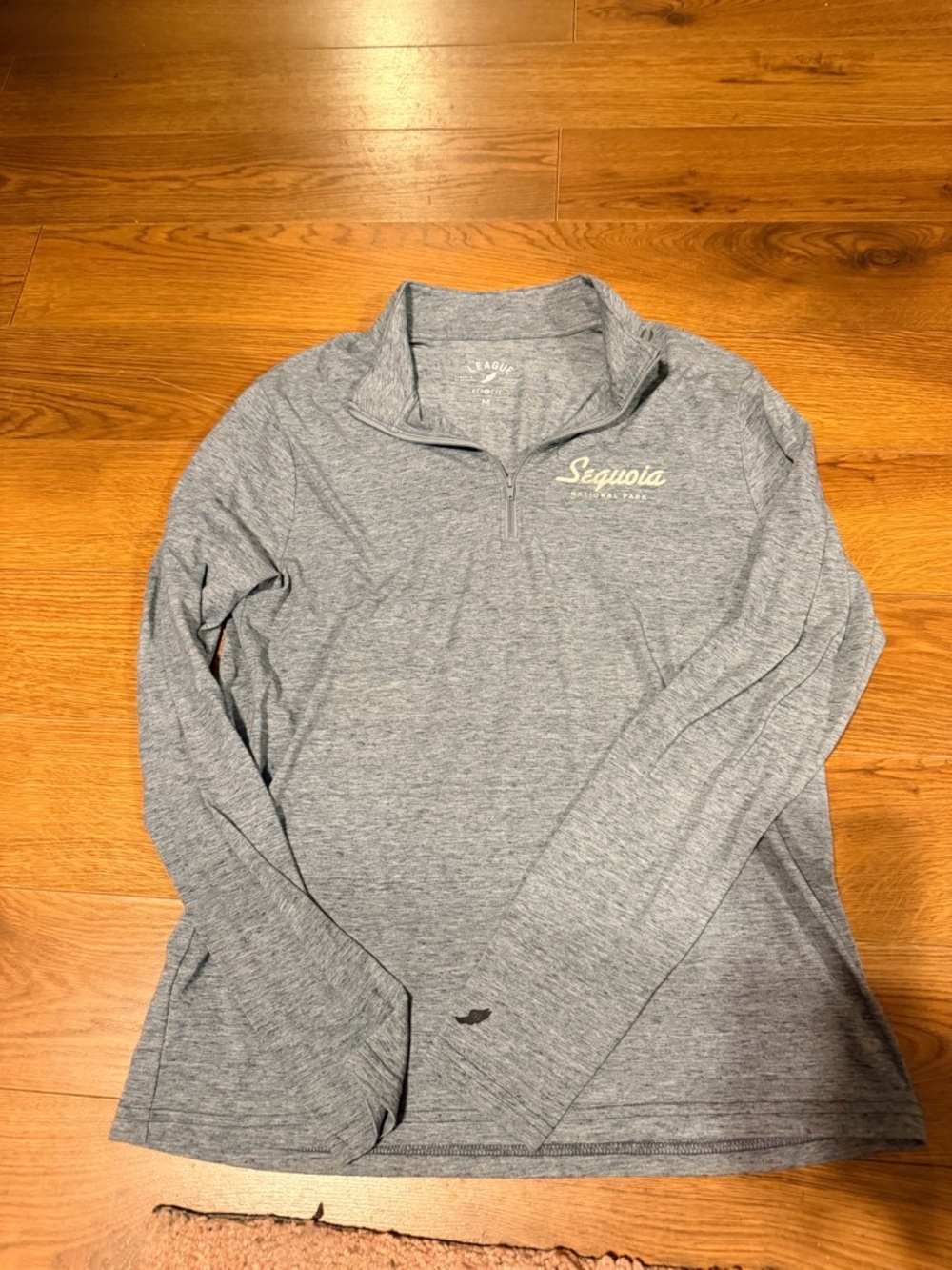 League Heather Gray Quarter-Zip Pullover